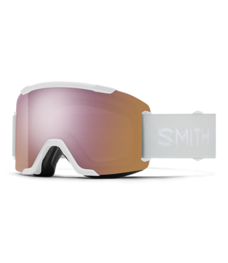SMITH SMITH SQUAD GOGGLE WHITE VAPOR w/ EVERYDAY ROSE GOLD + STORM BLUE 2027