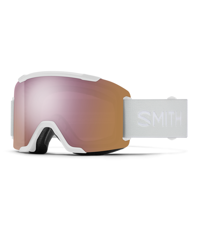 SMITH SQUAD GOGGLE WHITE VAPOR w/ EVERYDAY ROSE GOLD + STORM BLUE 2027