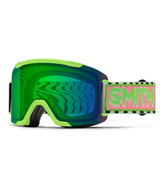 SMITH SMITH SQUAD GOGGLE SLIME STATIC SHAG w/ EVERYDAY GREEN + STORM BLUE 2027