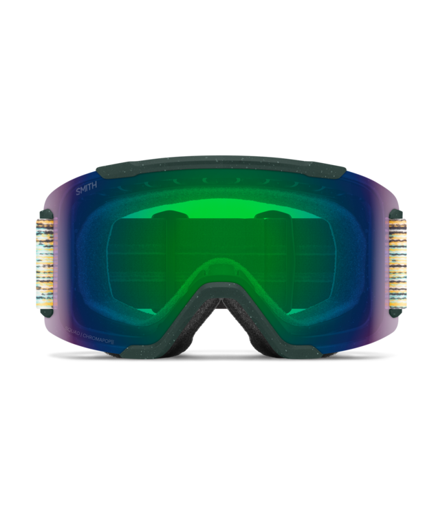 SMITH SQUAD GOGGLE EMERALD RENU w/ CHROMAPOP EVERYDAY GREEN + STORM BLUE 2027