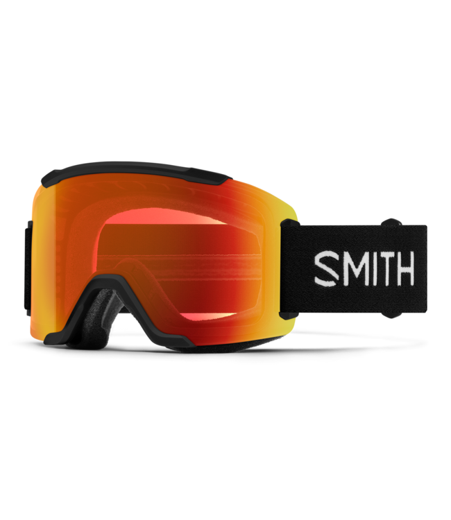 SMITH SQUAD GOGGLE BLACK w/ EVERYDAY RED + STORM YELLOW 2027