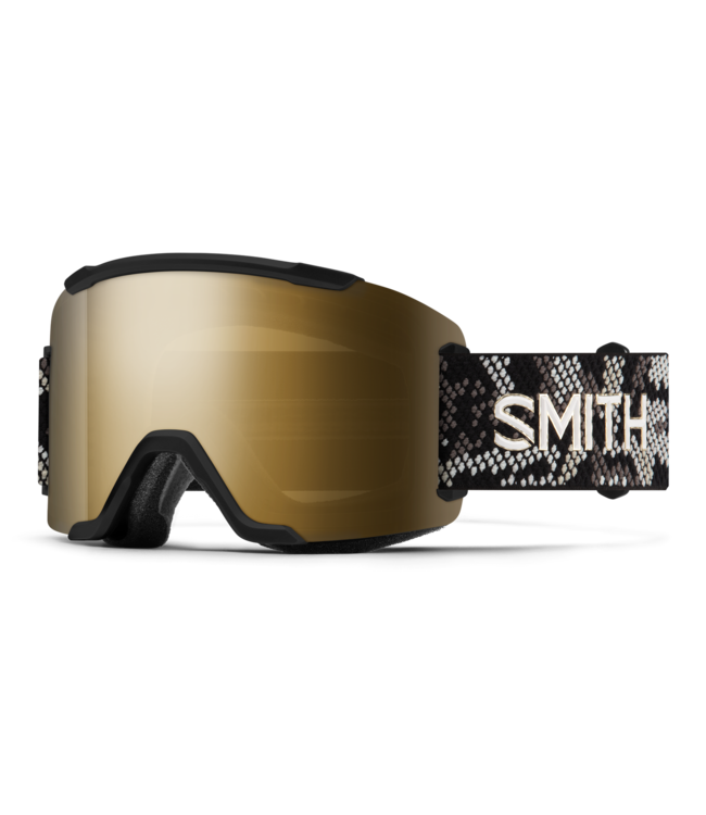 SMITH SQUAD GOGGLE BLACK SNAKESKIN w/ BLACK GOLD + STORM BLUE 2027