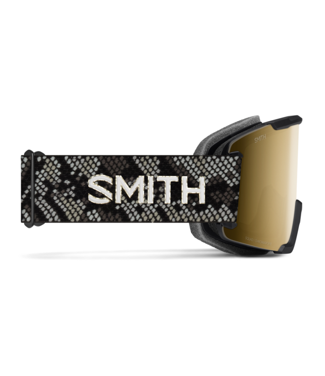 SMITH SQUAD GOGGLE BLACK SNAKESKIN w/ BLACK GOLD + STORM BLUE 2027