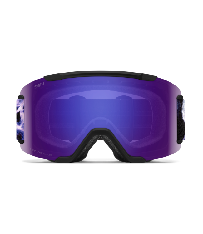 SMITH SQUAD GOGGLE BLACK FLEX PLASMA w/ EVERYDAY VIOLET + STORM BLUE 2027