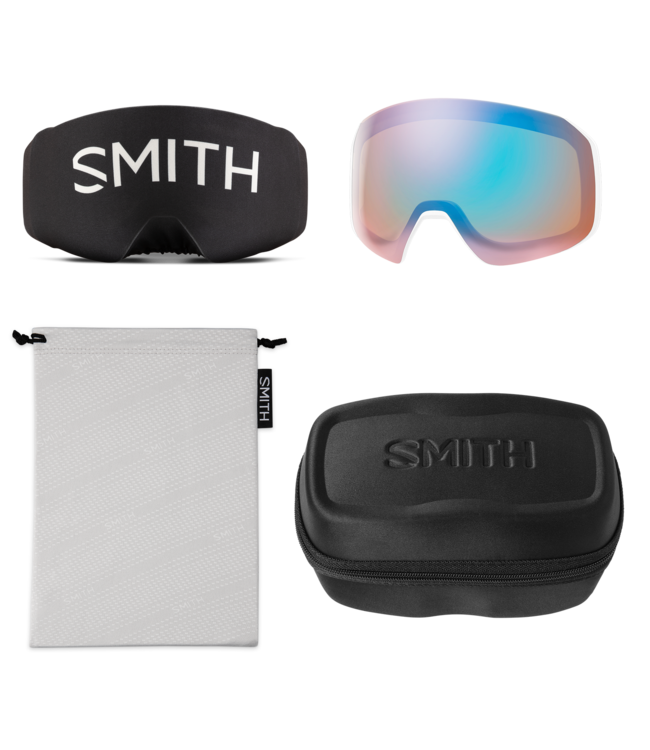 SMITH 4D MAG S GOGGLE WHITE CHNKY KNIT w/ EVERYDAY ROSE GOLD + STORM ROSE 2027