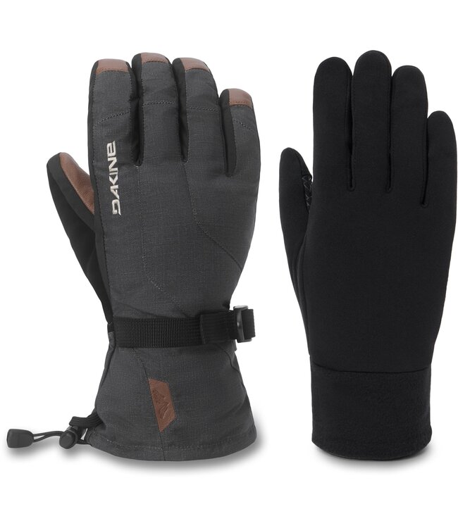 DAKINE MENS SCOUT 2.0 LEATHER GLOVES CARBON HEATHER 2027