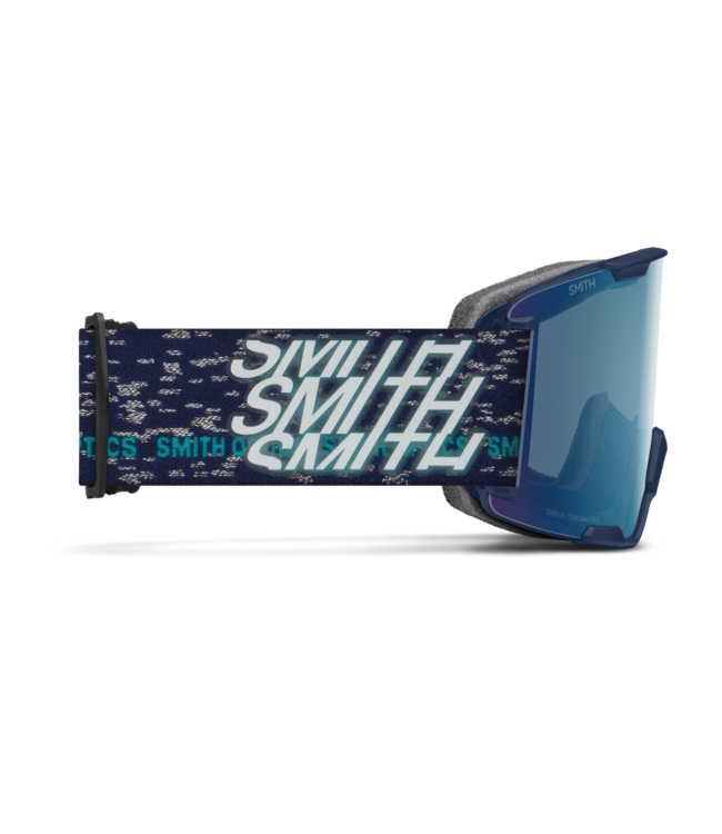 SMITH STASH XL LOW BRIDGE GOGGLE MIDNIGHT SNOW w/ EVERYDAY BLUE + STORM BLUE 2027