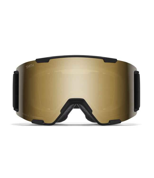 SMITH STASH XL LOW BRIDGE GOGGLE BLACK w/ BLACK GOLD + STORM BLUE 2027