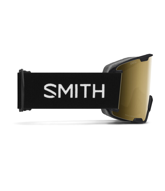 SMITH STASH XL LOW BRIDGE GOGGLE BLACK w/ BLACK GOLD + STORM BLUE 2027