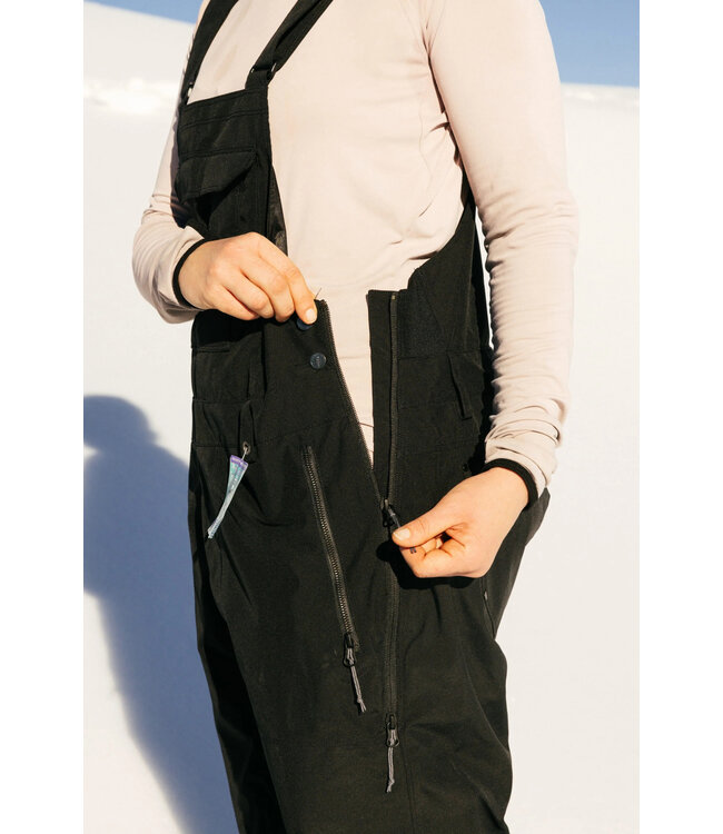 686 WOMENS BLACK MAGIC INSULATED BIB PANTS BLACK 2027