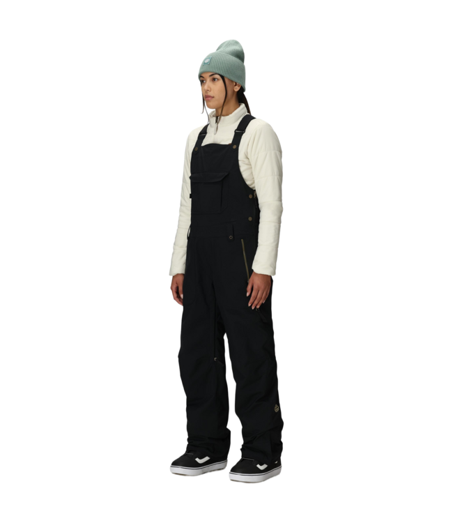 686 WOMENS BLACK MAGIC INSULATED BIB PANTS BLACK 2027