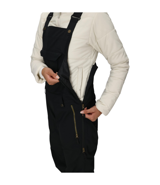 686 WOMENS BLACK MAGIC INSULATED BIB PANTS BLACK 2027