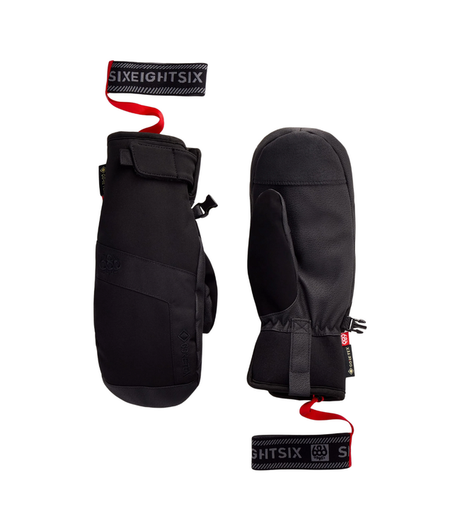 686 WOMENS GORE-TEX LINEAR UNDER CUFF MITT BLACK 2027