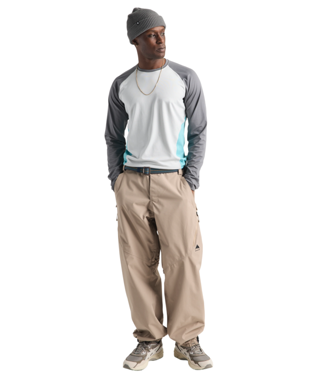 BURTON MENS SYN MIDWEIGHT BASE LAYER CREW GRAY CLOUD GOTHAM GREY MINERAL BLUE 2027
