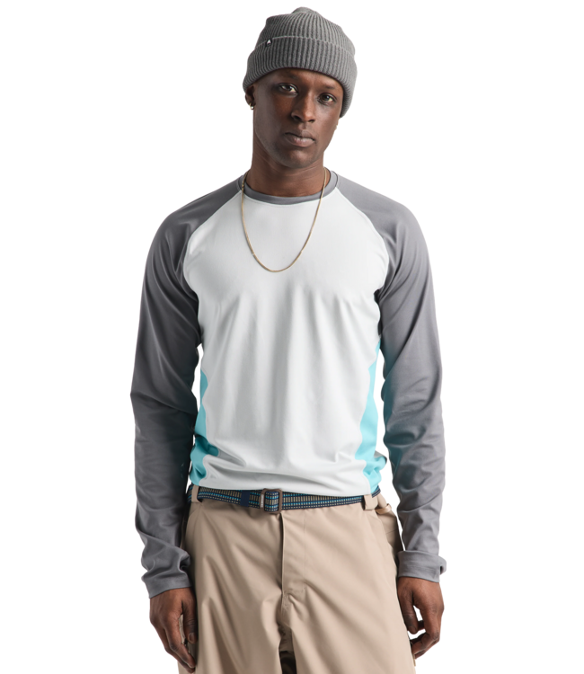 BURTON MENS SYN MIDWEIGHT BASE LAYER CREW GRAY CLOUD GOTHAM GREY MINERAL BLUE 2027