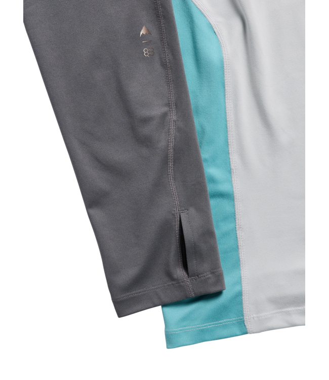 BURTON MENS SYN MIDWEIGHT BASE LAYER CREW GRAY CLOUD GOTHAM GREY MINERAL BLUE 2027