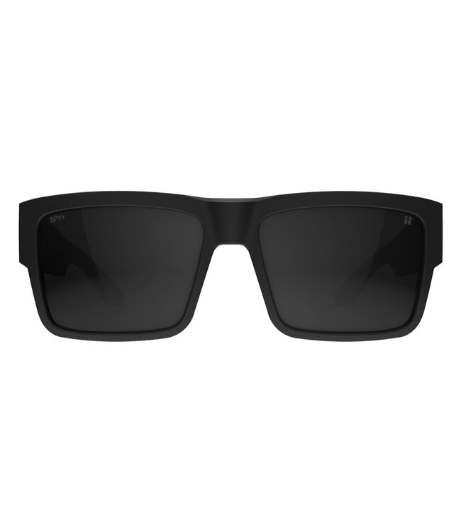 SPY CYRUS MATTE BLACK SUNGLASSES w/ HAPPY GRY MRDRD OUT PLR