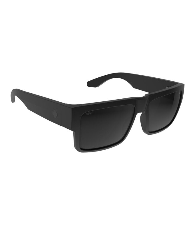 SPY CYRUS MATTE BLACK SUNGLASSES w/ HAPPY GRY MRDRD OUT PLR