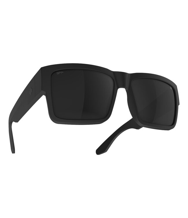 SPY CYRUS MATTE BLACK SUNGLASSES w/ HAPPY GRY MRDRD OUT PLR