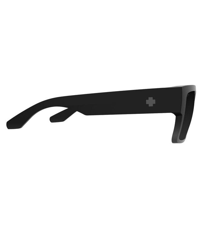 SPY CYRUS SUNGLASSES SOFT MATTE BLACK FADE w/ HAPPY GREY BLACK MIRROR