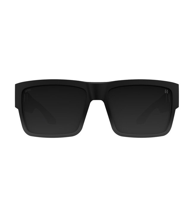 SPY CYRUS SUNGLASSES SOFT MATTE BLACK FADE w/ HAPPY GREY BLACK MIRROR