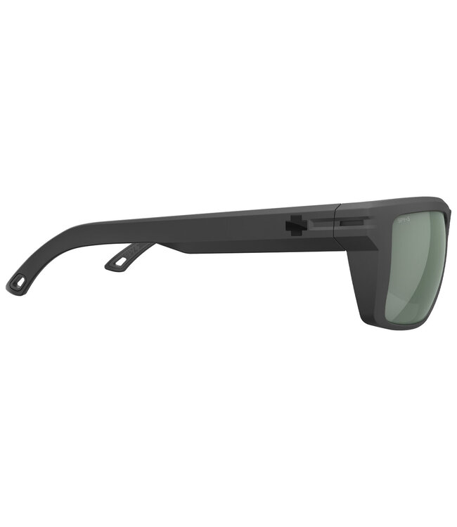 SPY OVERHAUL MATTE BLACK SUNGLASSES w/ HAPPY GREY GREEN