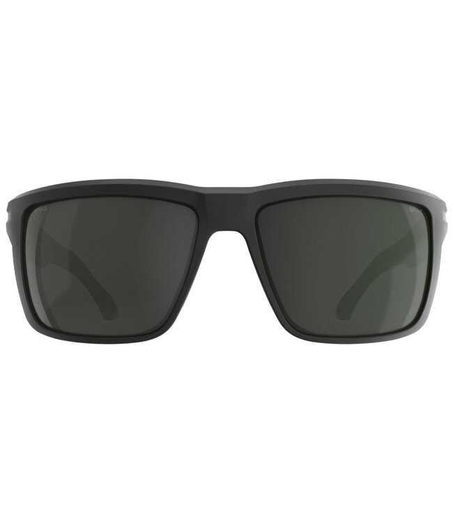 SPY OVERHAUL MATTE BLACK SUNGLASSES w/ HAPPY GREY GREEN
