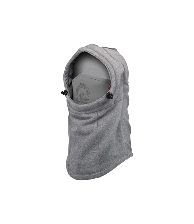 AIRHOLE MENS AIRHOOD POLAR FLEECE LASER HEATHER GREY 2027