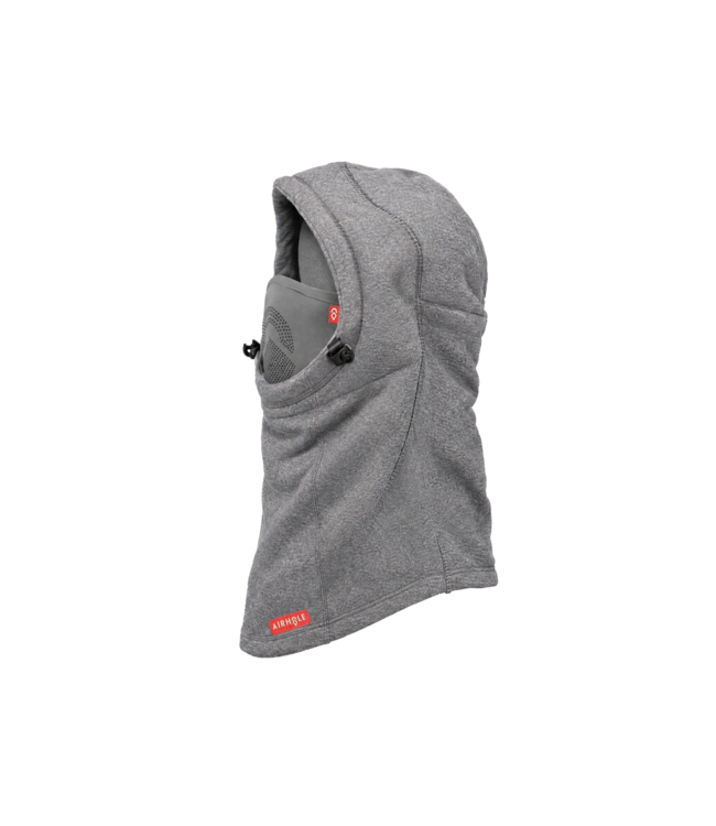 AIRHOLE MENS AIRHOOD POLAR FLEECE LASER HEATHER GREY 2027