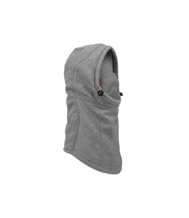 AIRHOLE MENS AIRHOOD POLAR FLEECE LASER HEATHER GREY 2027