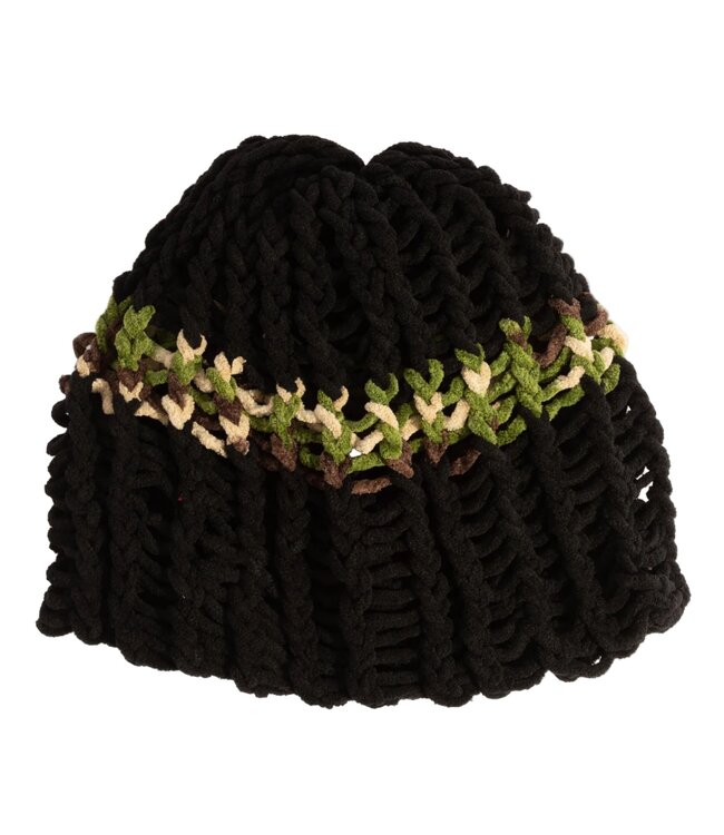 COAL MENS LAMPSHADE MID SIZE BEANIE CAMO/BLACK 2027