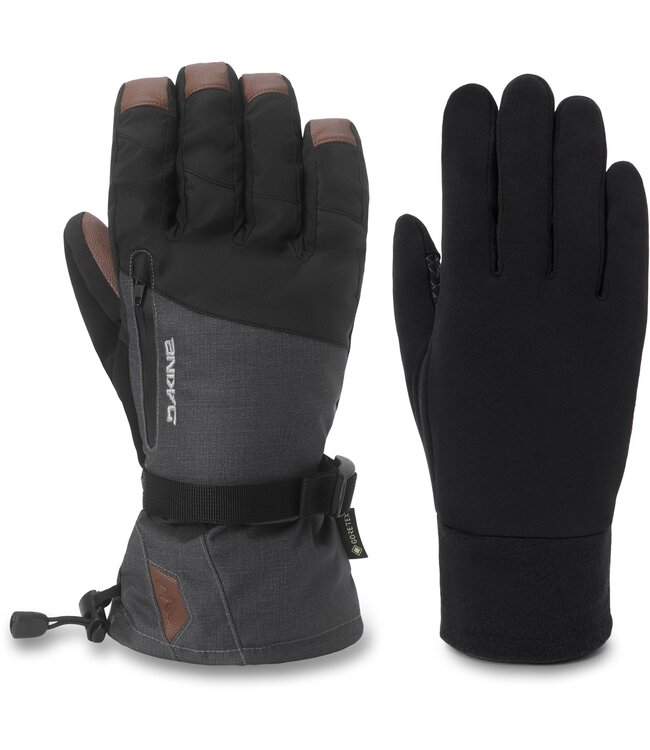 DAKINE MENS TITAN 2.0 LEATHER GLOVES CARBON HEATHER 2027