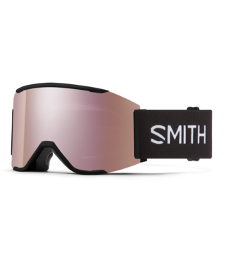 SMITH SMITH SQUAD MAG LOW BRIDGE GOGGLE BLACK w/ EVERYDAY ROSE GOLD + STORM ROSE 2027