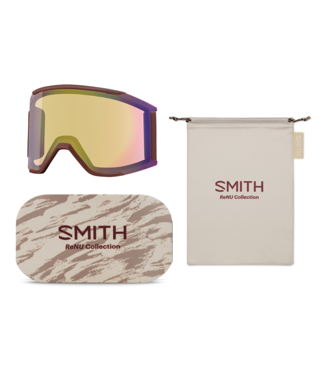 SMITH SQUAD MAG GOGGLE RUST RENU  w/ EVERYDAY RED + STORM YELLOW 2027