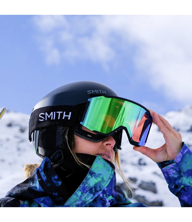 SMITH SQUAD MAG GOGGLE BLACK w/ EVERYDAY GREEN + STORM BLUE 2027