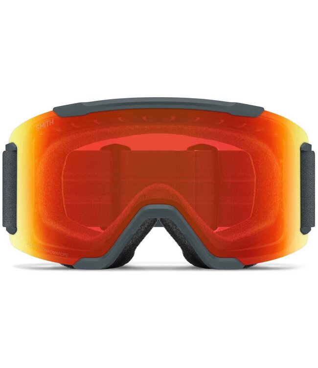 SMITH SQUAD LOW BRIDGE FIT GOGGLE SLATE w/ EVERYDAY RED + CLEAR 2027