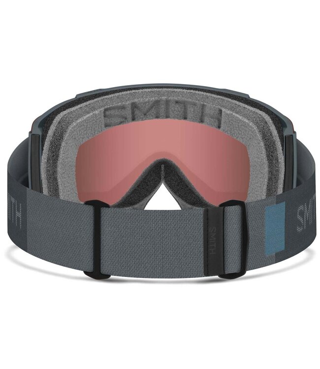 SMITH SQUAD LOW BRIDGE FIT GOGGLE SLATE w/ EVERYDAY RED + CLEAR 2027