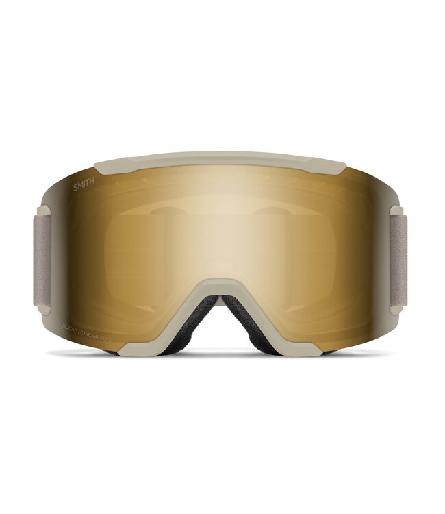 SMITH SQUAD LOW BRIDGE GOGGLE CHALK w/ BLACK GOLD + YELLOW 2027