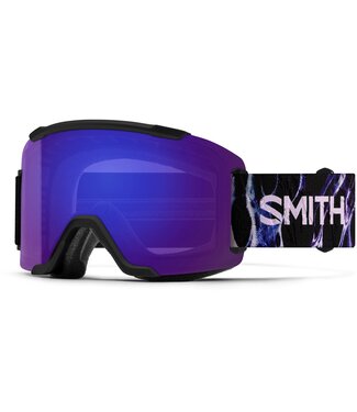 SMITH SMITH SQUAD LOW BRIDGE GOGGLE BLACK FLEX PLASMA w/ EVERYDAY VIOLET + CLEAR 2027