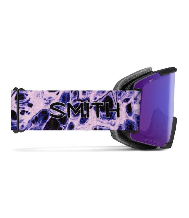 SMITH SQUAD LOW BRIDGE GOGGLE BLACK FLEX PLASMA w/ EVERYDAY VIOLET + CLEAR 2027