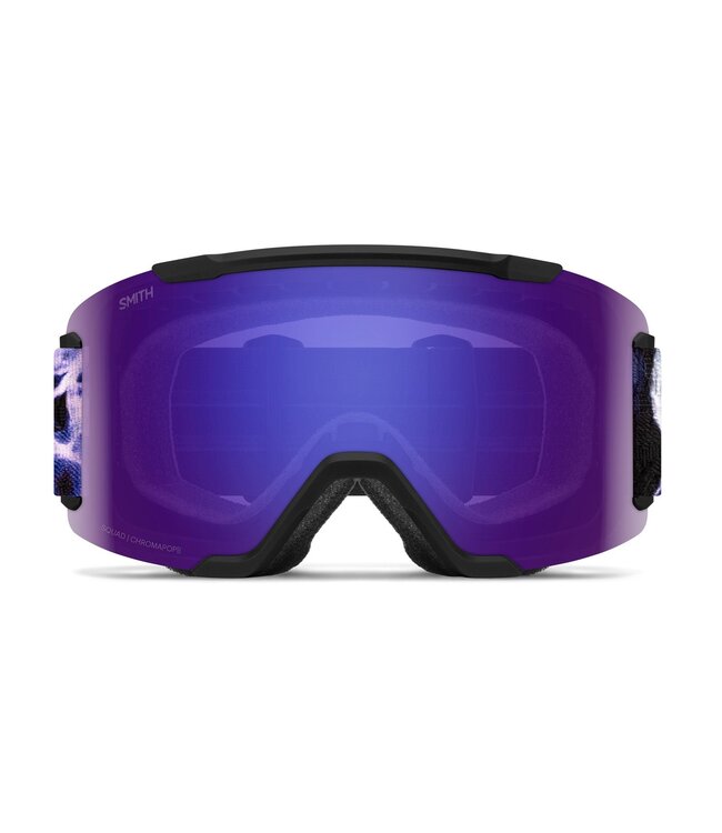 SMITH SQUAD LOW BRIDGE GOGGLE BLACK FLEX PLASMA w/ EVERYDAY VIOLET + CLEAR 2027