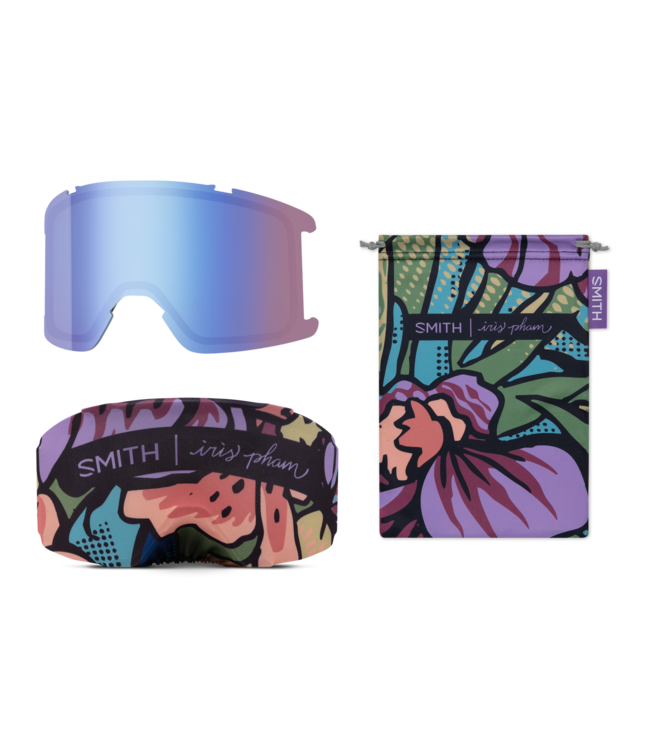 SMITH SQUAD GOGGLE IRIS  w/ EVERYDAY ROSE GOLD + STORM BLUE 2027