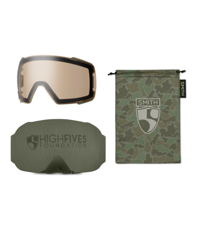 SMITH I/O MAG LOW BRIDGE GOGGLE X HIGH FIVES w/ BLACK + STORM AMBER 2027