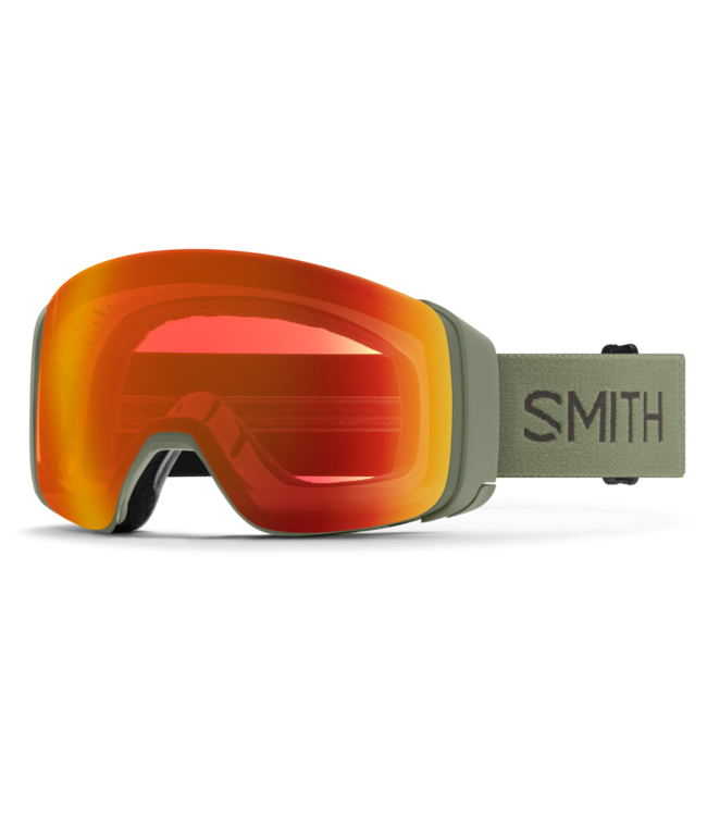 SMITH 4D MAG GOGGLE FATIGUE GREEN w/ EVERYDAY RED + STORM YELLOW 2027