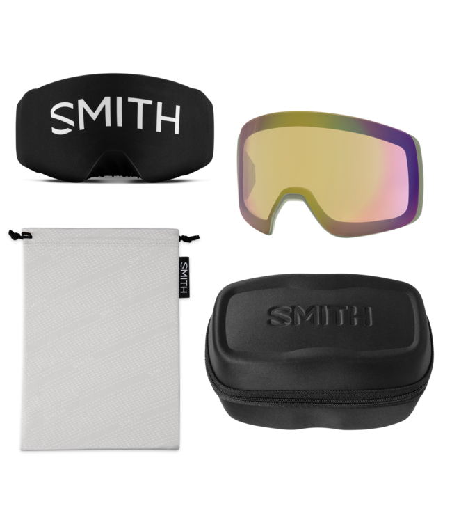 SMITH 4D MAG GOGGLE FATIGUE GREEN w/ EVERYDAY RED + STORM YELLOW 2027