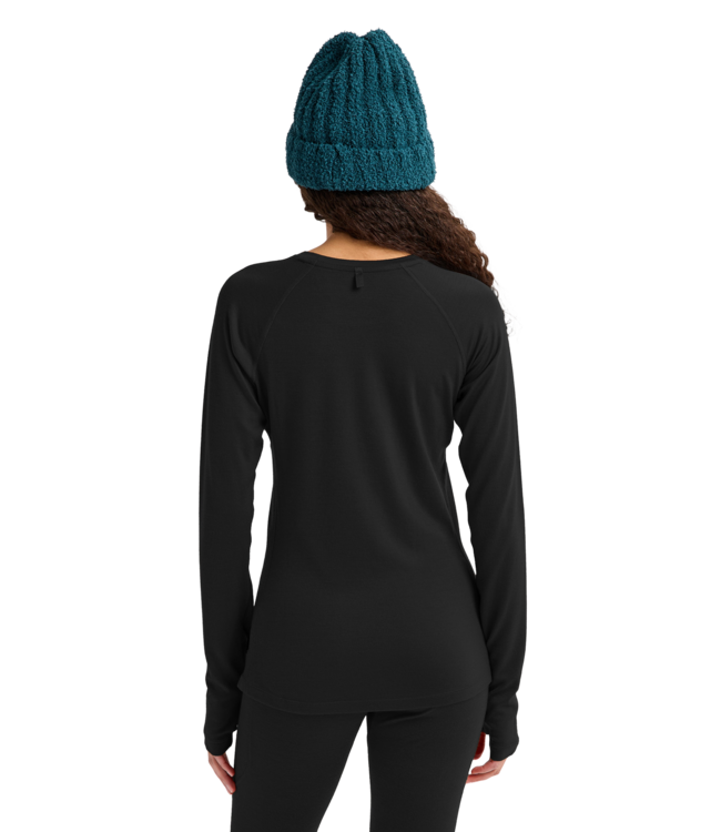 BURTON WOMENS MERINO MIDWEIGHT BASE LAYER CREW TRUE BLACK 2027
