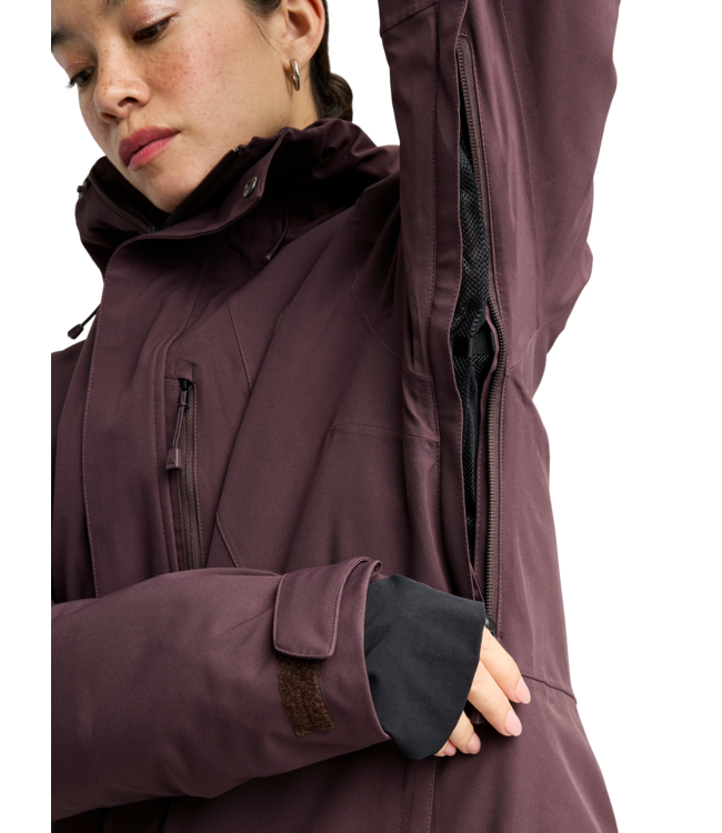 BURTON WOMENS RESERVE STRETCH INSULATED JACKET BEAR HUG BROWN 2027