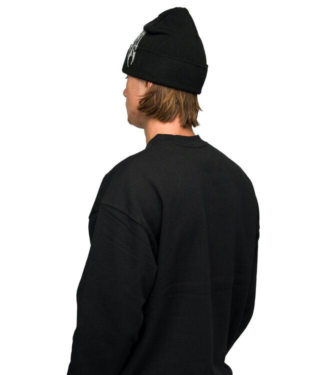 SOUVENIR DIRTY CUFF BEANIE BLACK BLACK 2027