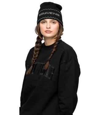 SOUVENIR SOUVENIR JACQUARD SKULLY BEANIE BLACK 2027