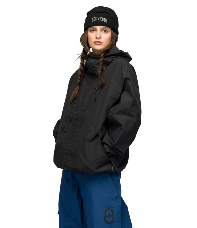 SOUVENIR 3 PLY RIPSTOP JACKET BLACK 2027